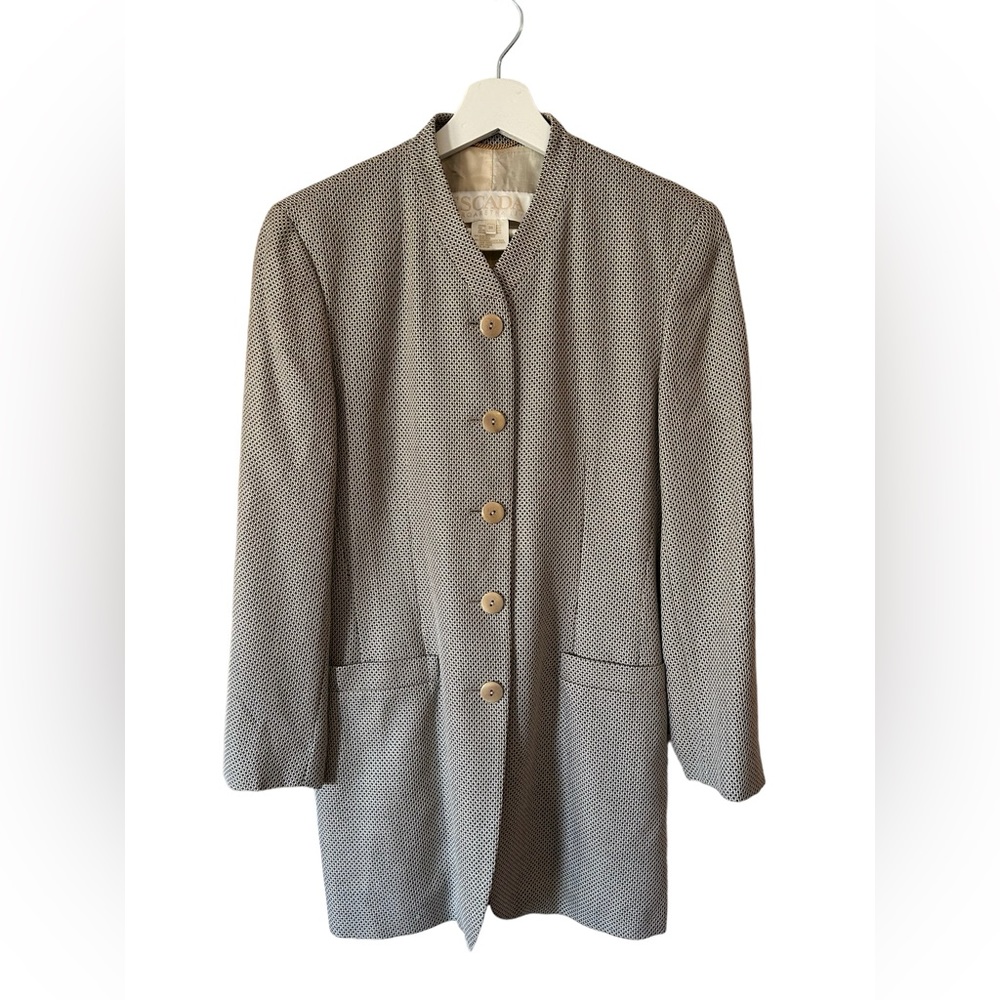 Vintage Escada Margaretha Ley vintage striped silk and wool Blazer size 36 EU